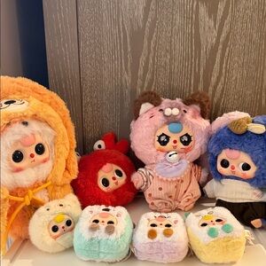 Baby Three Bundle of 8 plush pendants